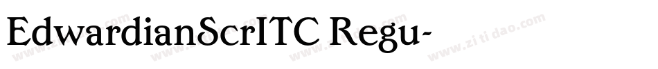 EdwardianScrITC Regu字体转换